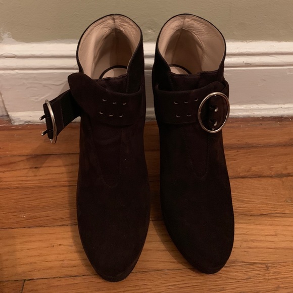 Calzature Donna - Suede Prada Boots - Picture 2 of 4